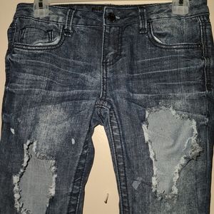 Almost Famous distressed skinny jeans
